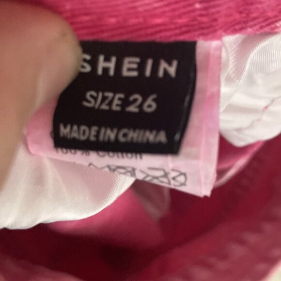 Shein Pink Jeans, straight leg, Size 26 - Picture 6 of 6